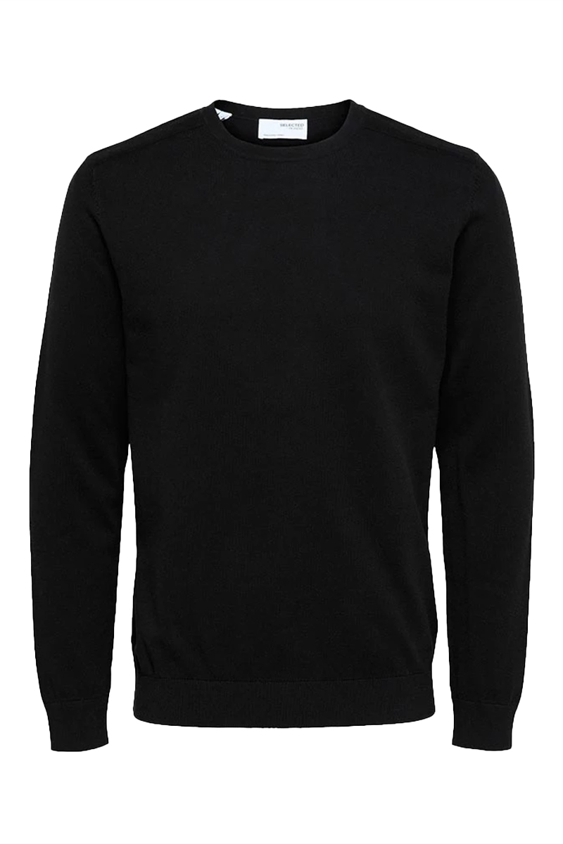 Selected SLHBERG CREW NECK NOOS 179099-Black 1
