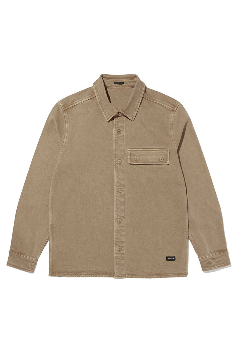 Denham BURTON FLAP OVERSHIRT GDT bruin/beige-1 1