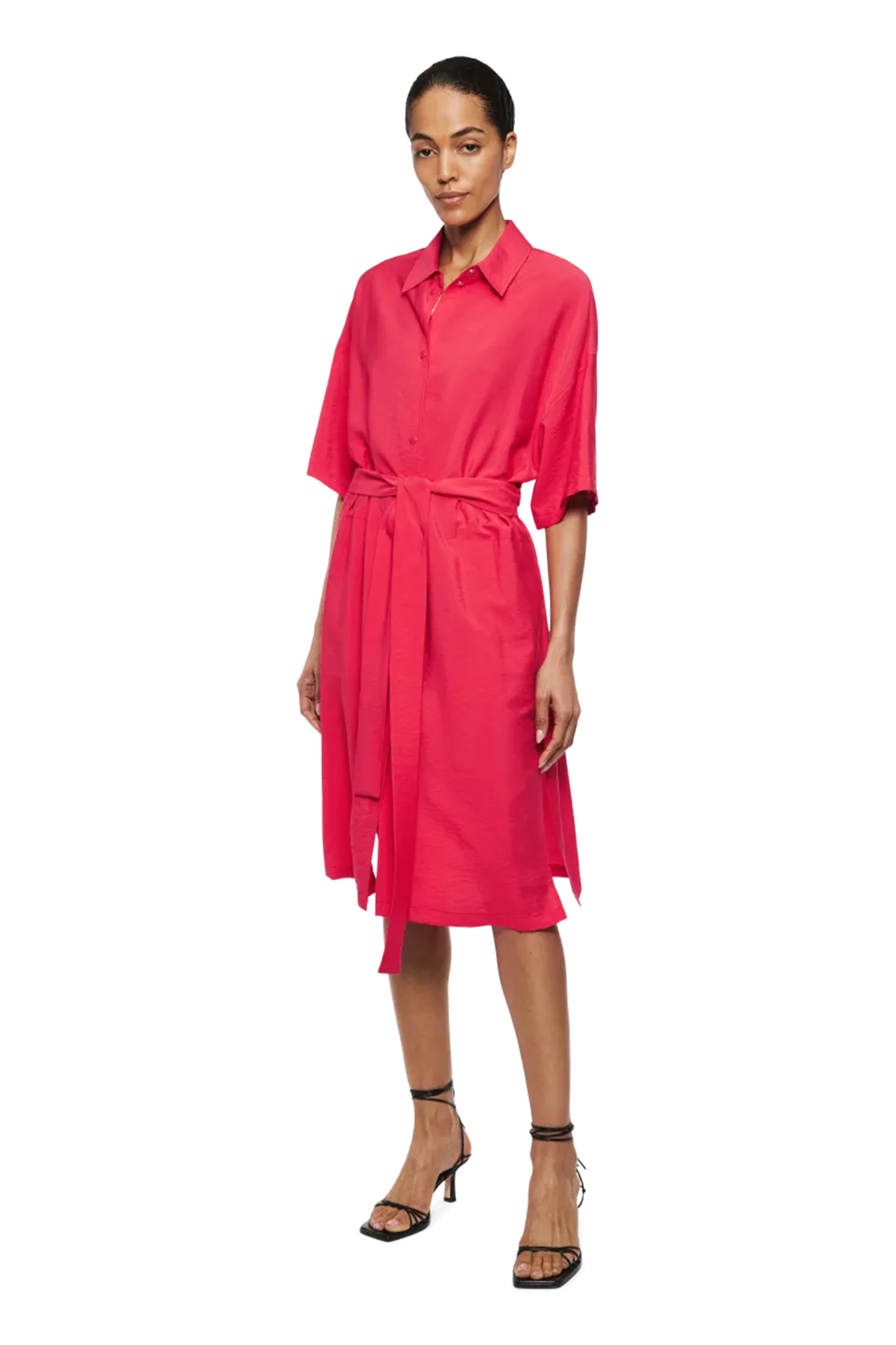 Dames blouse lange mouw rood