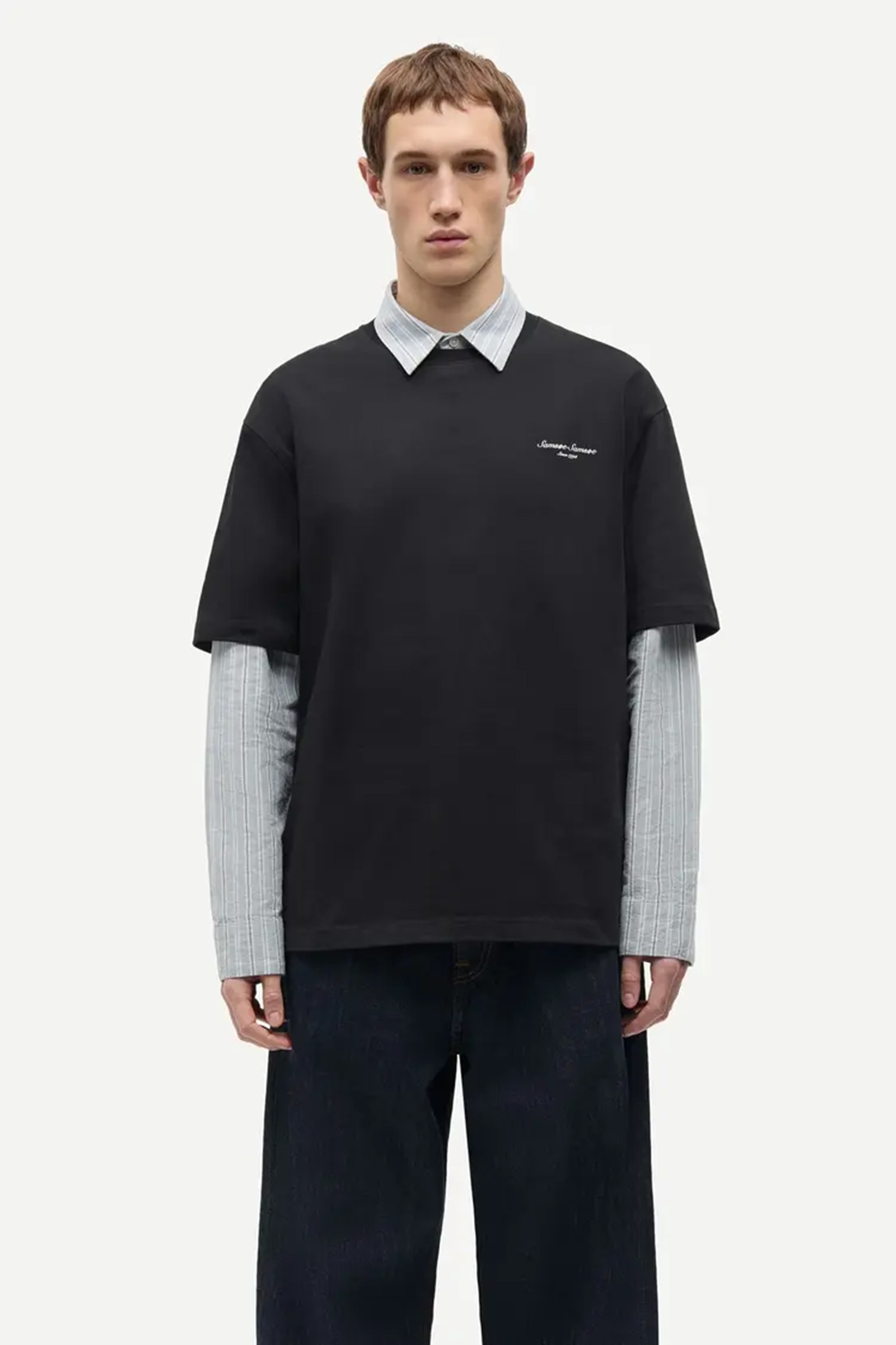 Heren t-shirt kortemouw zwart