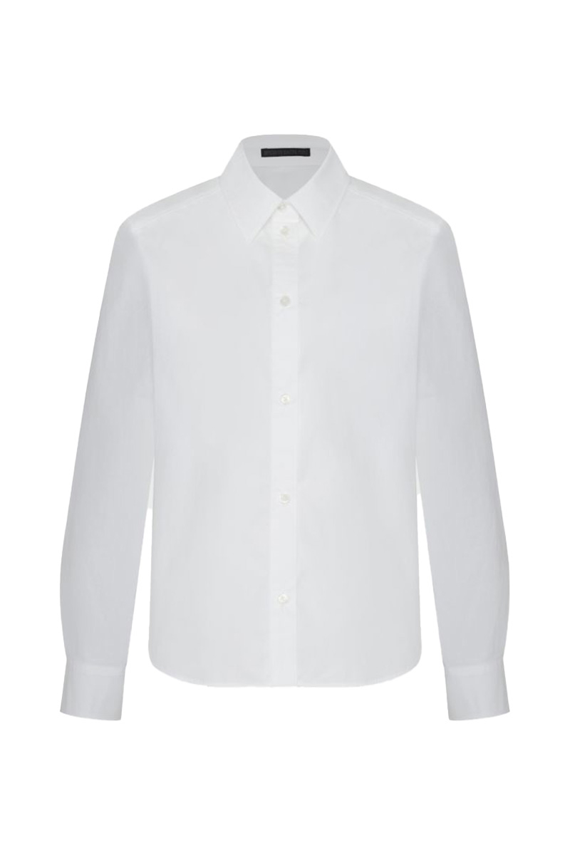 Dames blouse lange mouw wit