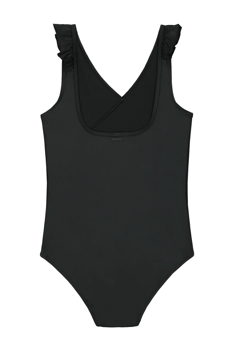 Bad/beach meisjes badpak mode zwart