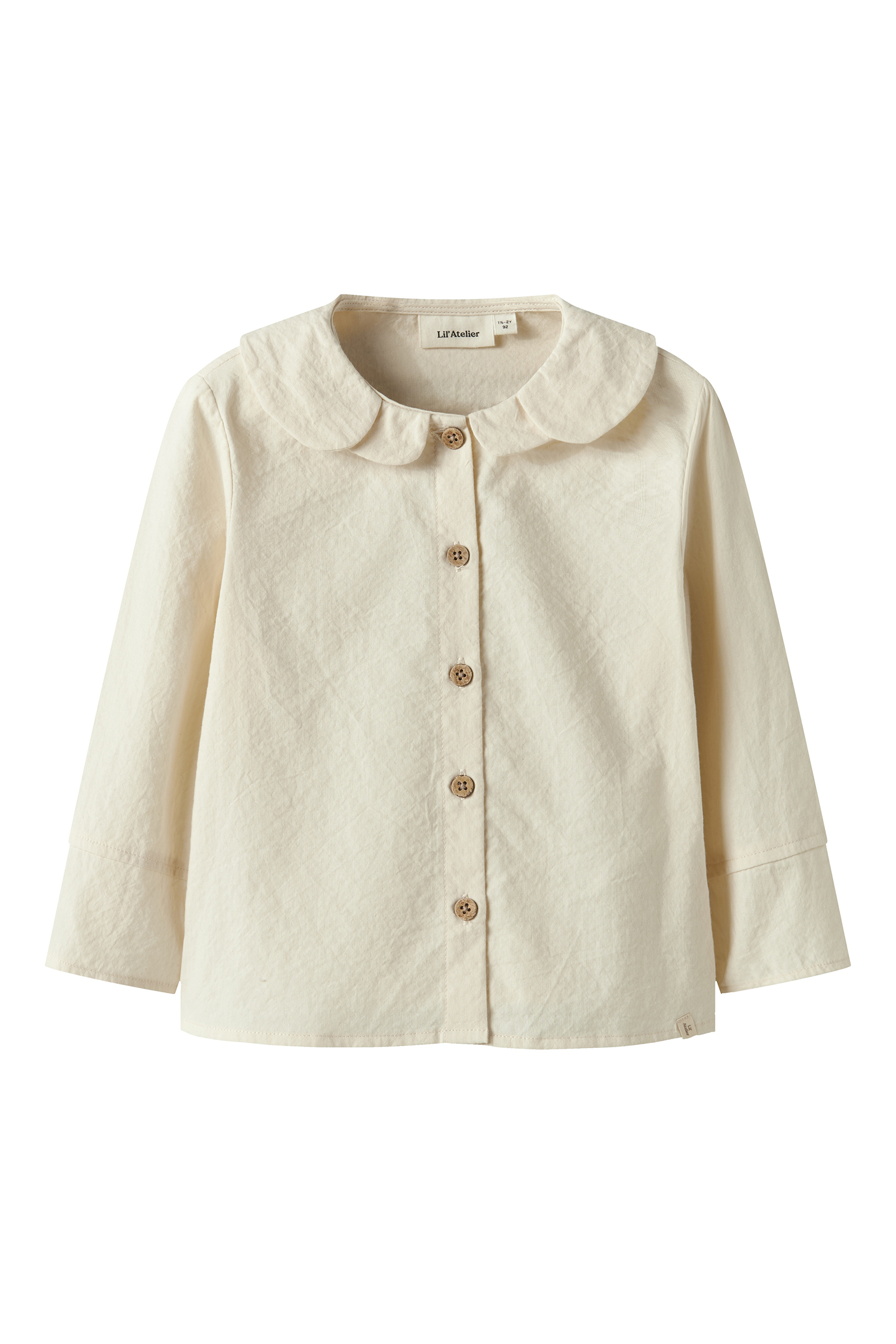 Meisjes blouse lange mouw grijs