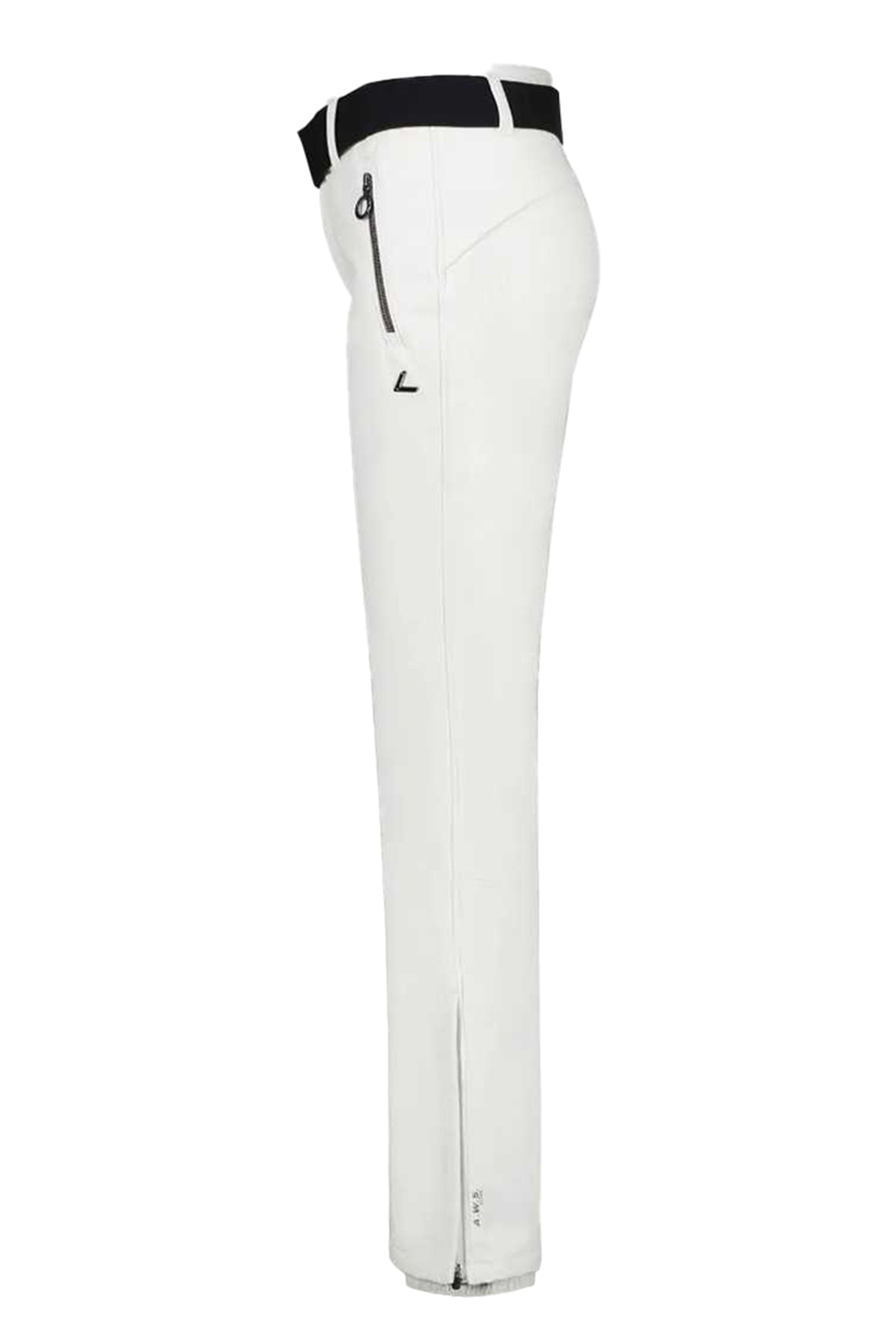 Wintersport dames strechbroek wit