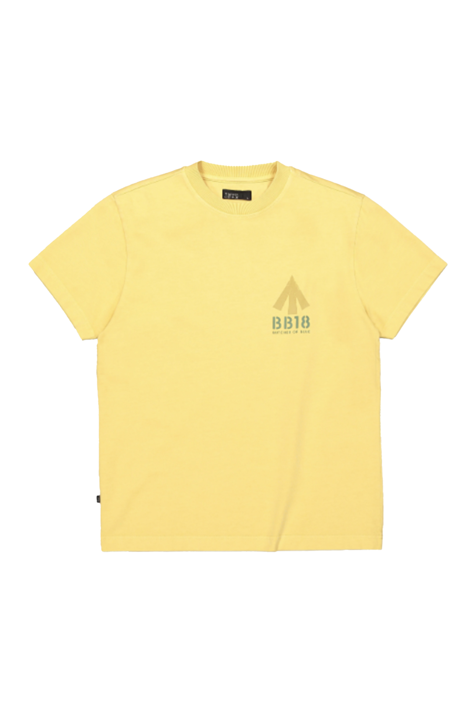 Heren t-shirt kortemouw geel