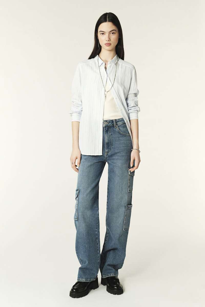 Dames broek blauw
