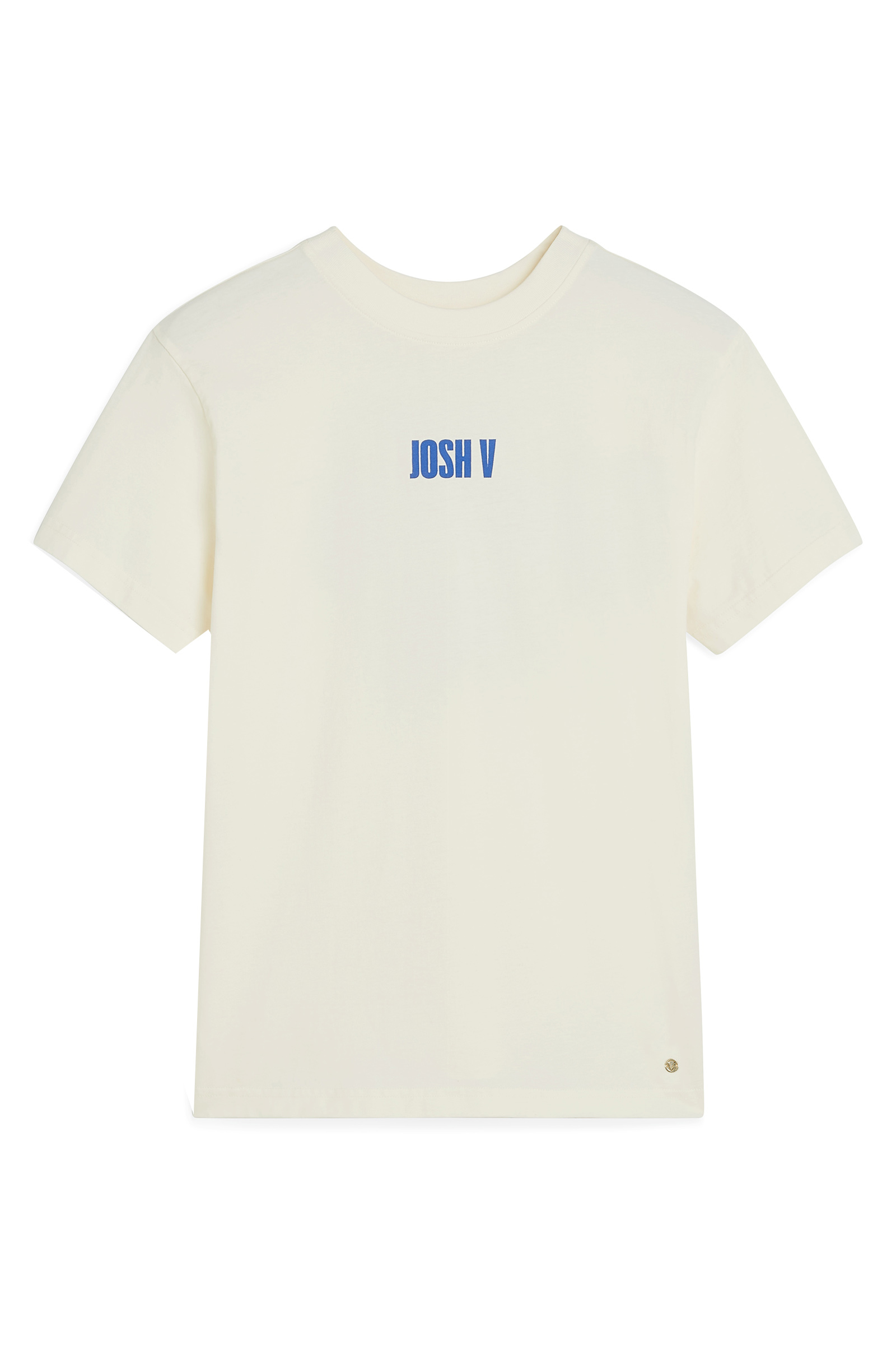 Josh V ROXY ICONIC oversized T-shirt with print Ecru-1 1