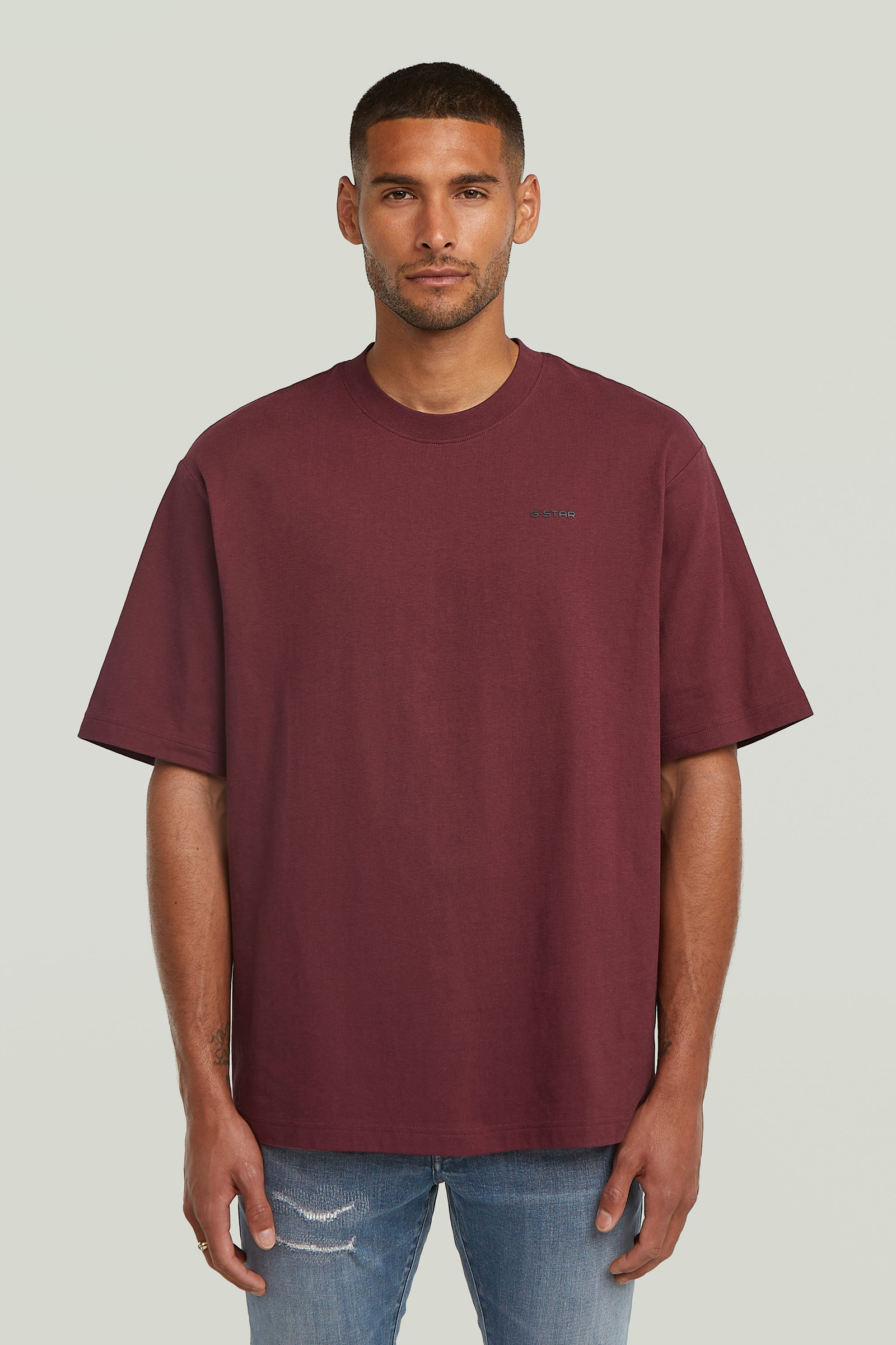 Heren t-shirt kortemouw rood