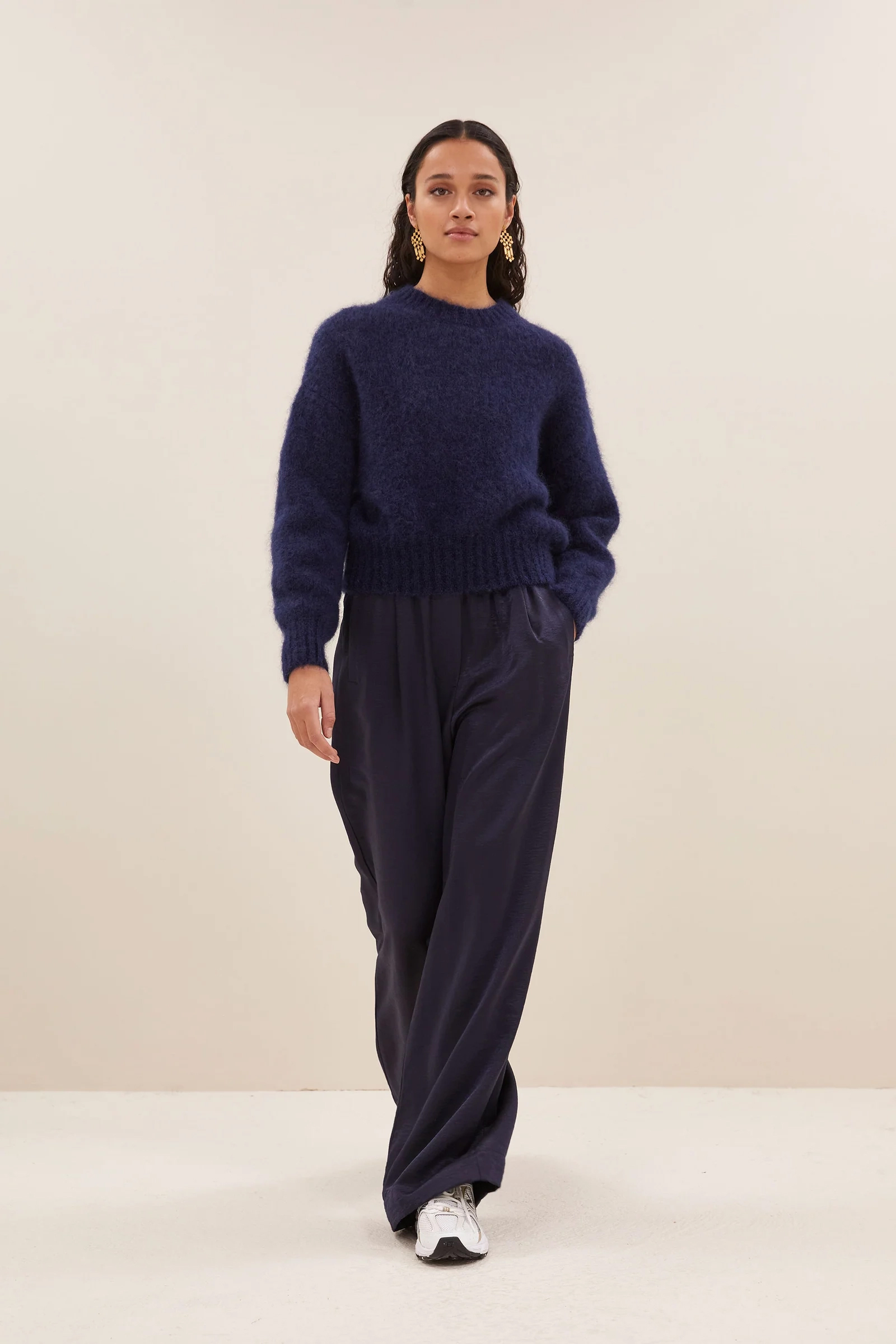 Dames broek blauw