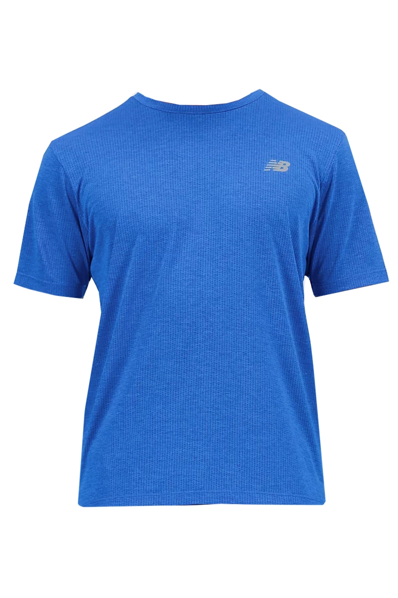 New Balance Atletics run T shirt Blauw-1 1