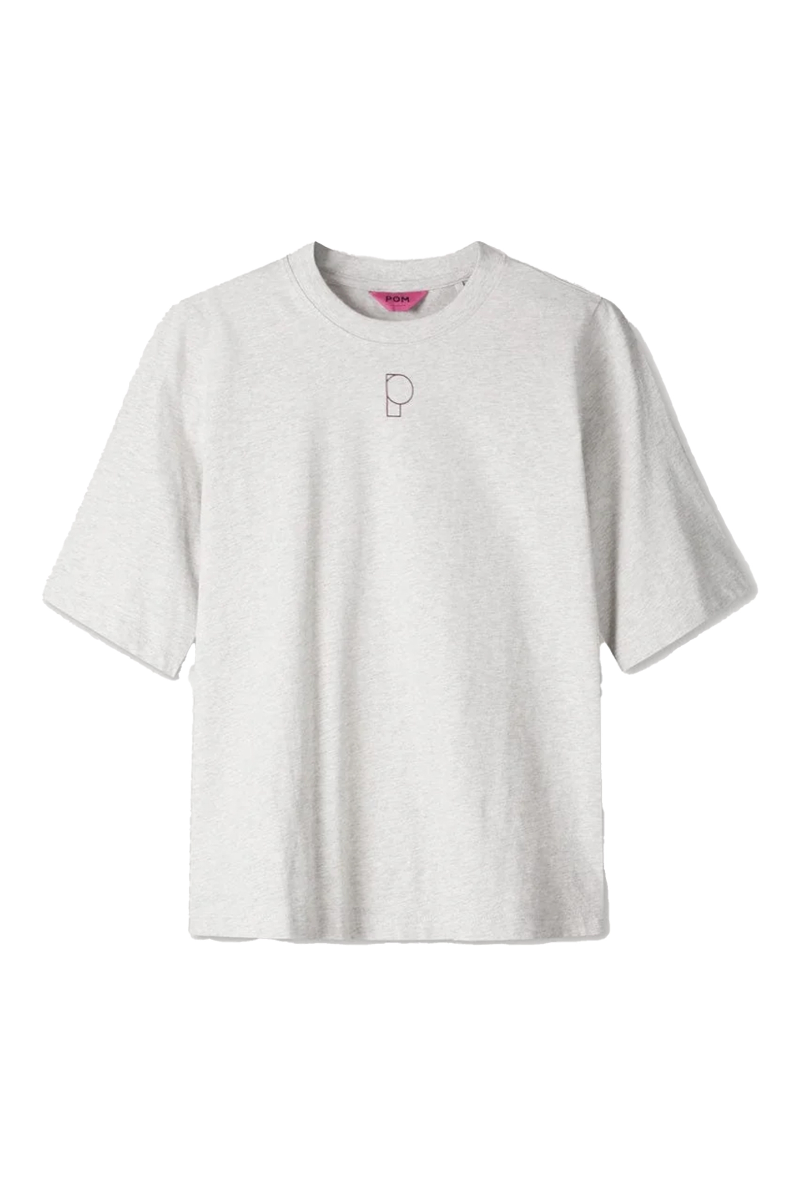 Dames t-shirt korte mouw grijs