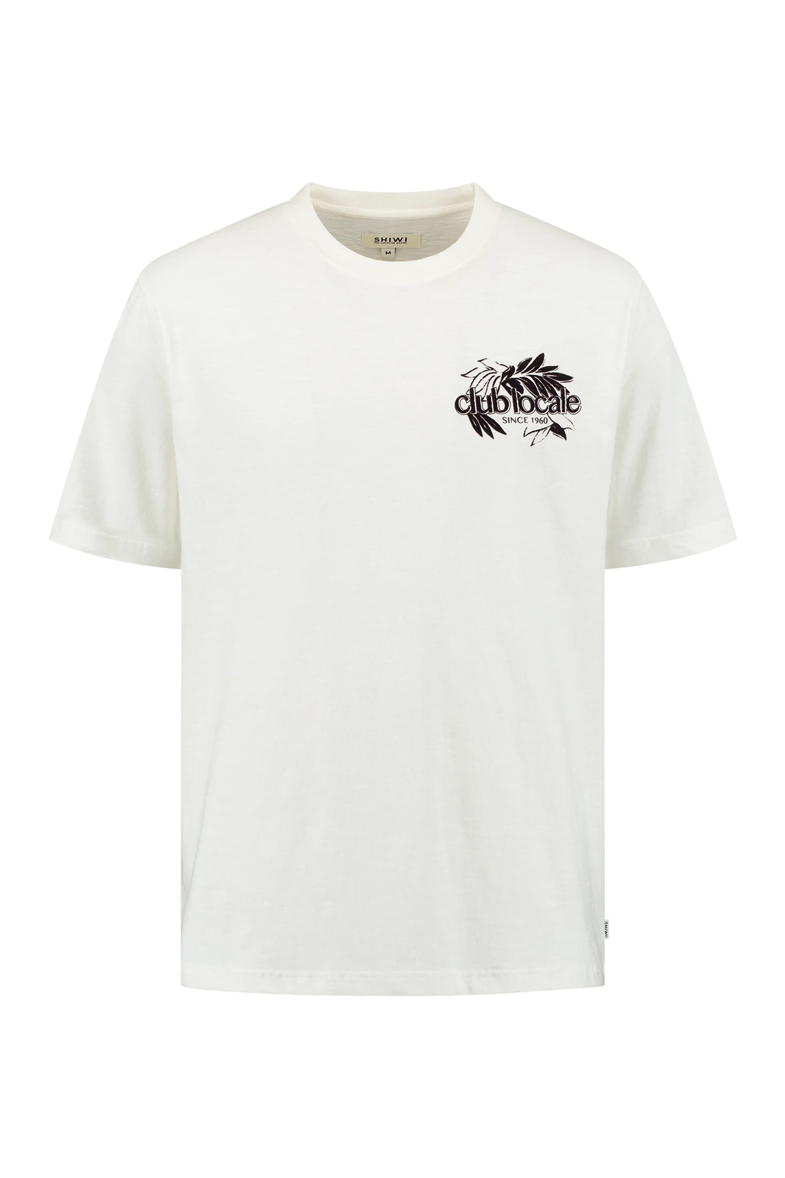 Casual heren t-shirt km wit
