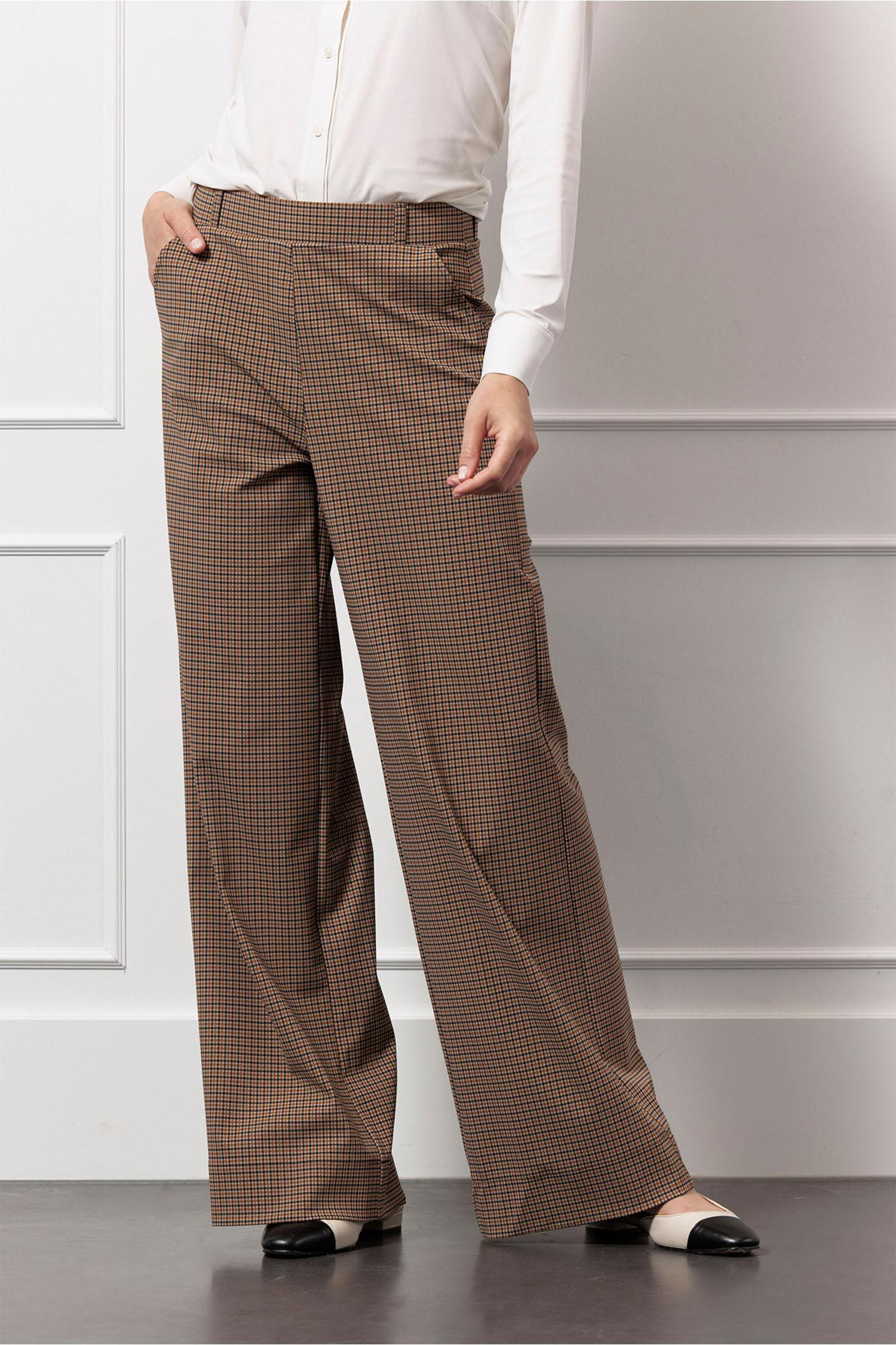 Dames broek bruin