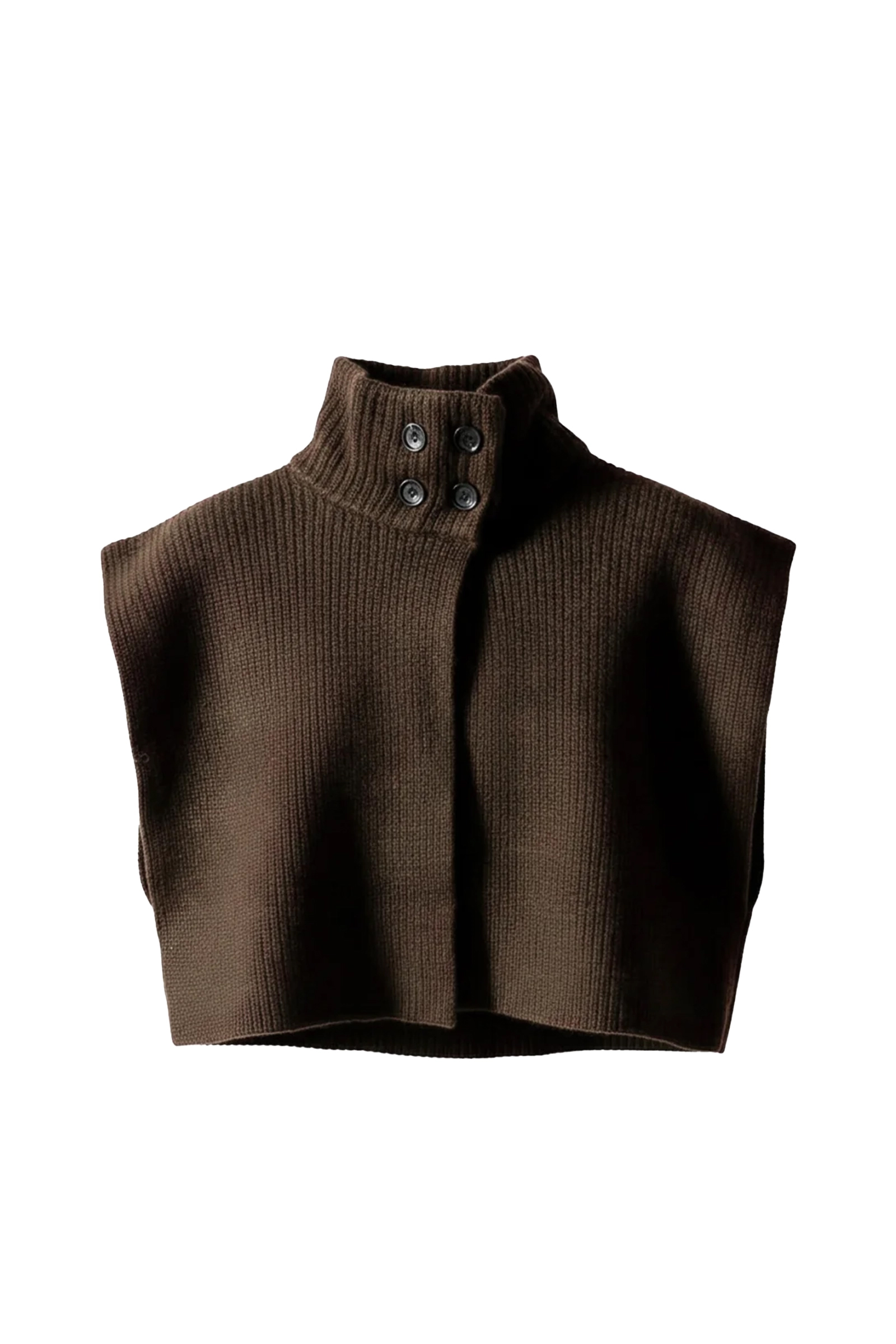 Dames vest bruin
