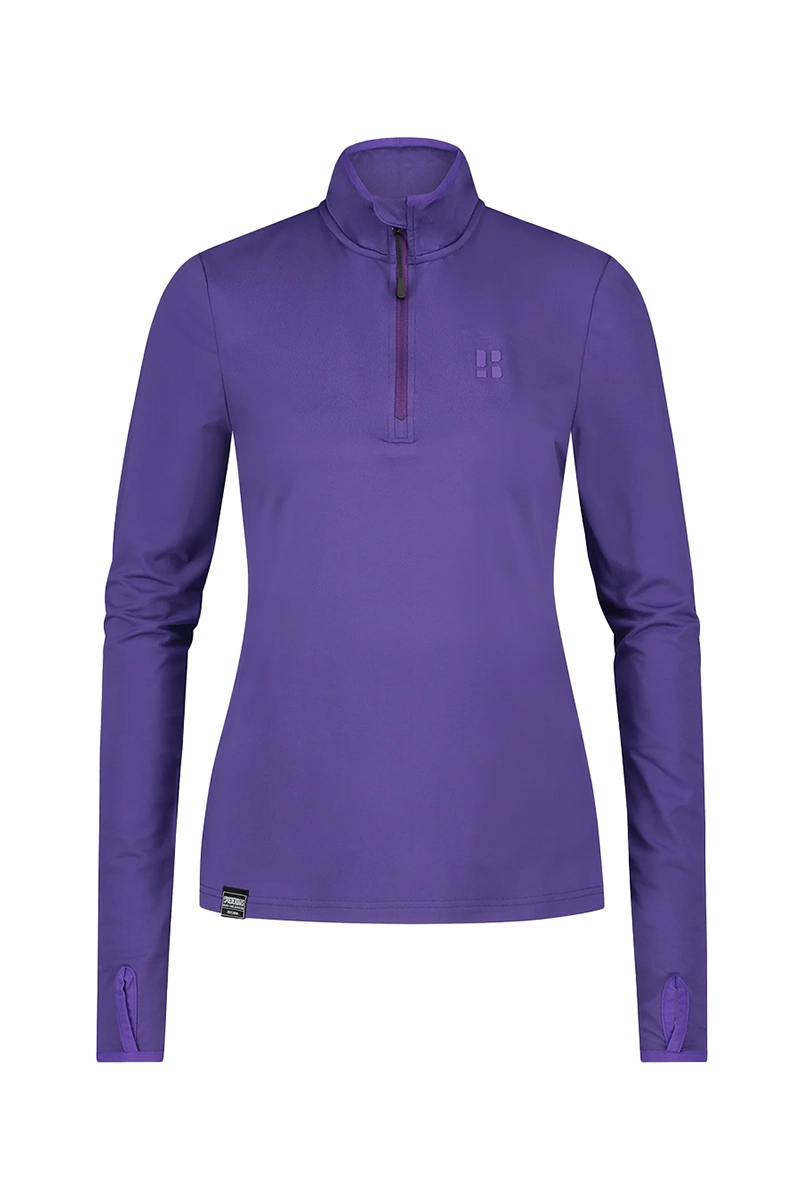 Wintersport dames pully+rits paars