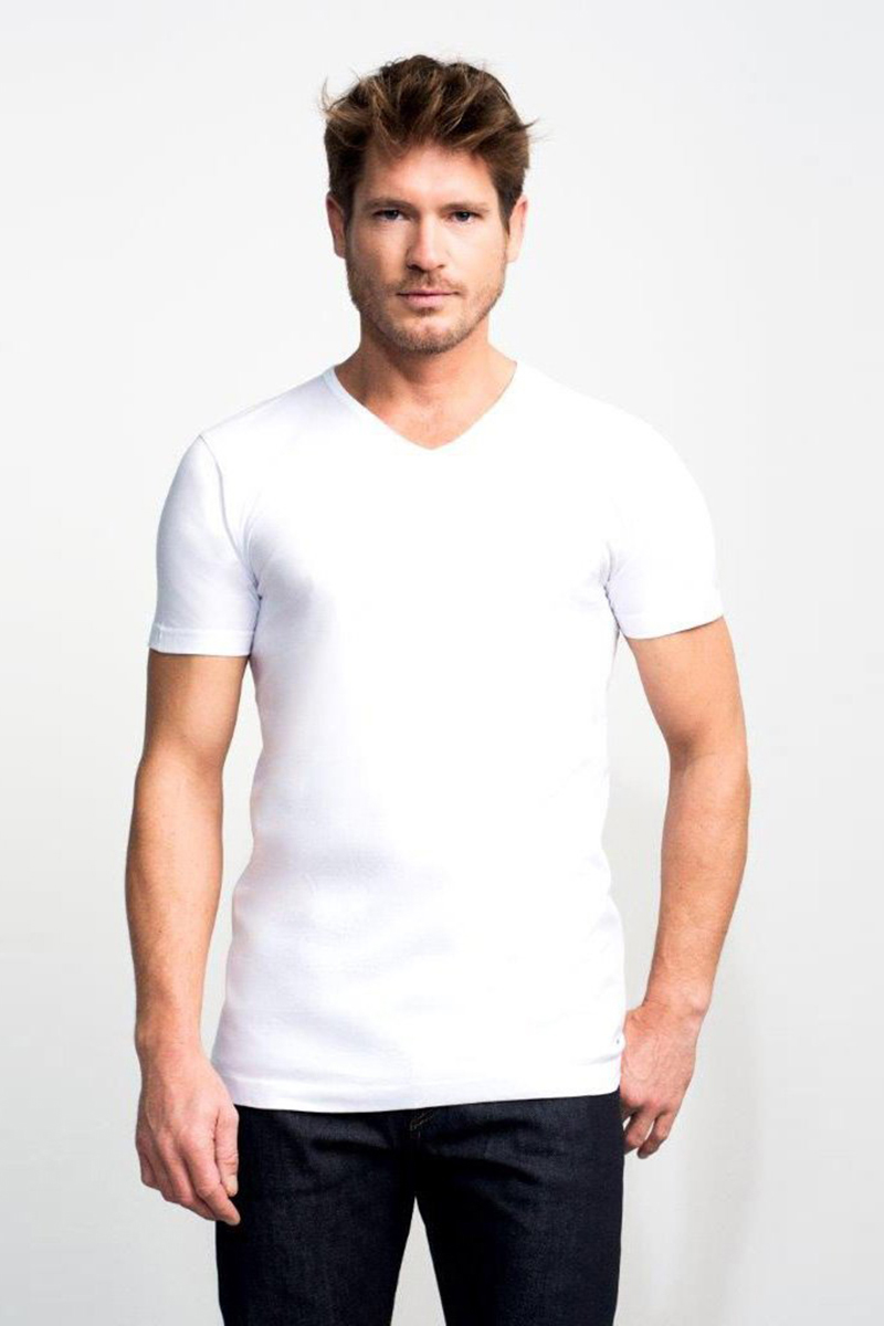 Heren t-shirt kortemouw wit