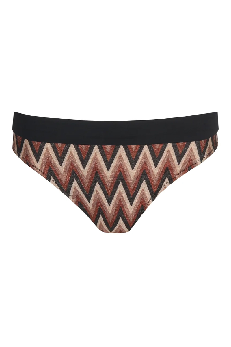 Bad/beach dames bikini slip bruin