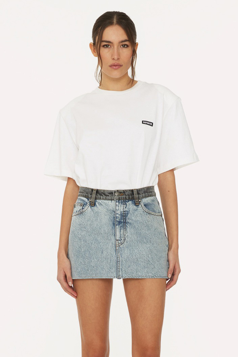Dames t-shirt korte mouw wit