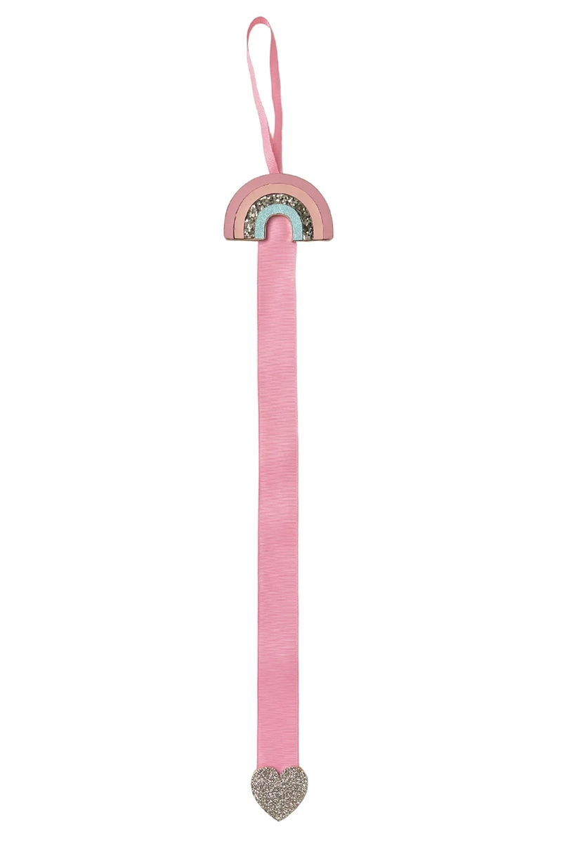 ROCKAHULA KIDS Shimmer rainbow clip hanger Rose-1 1