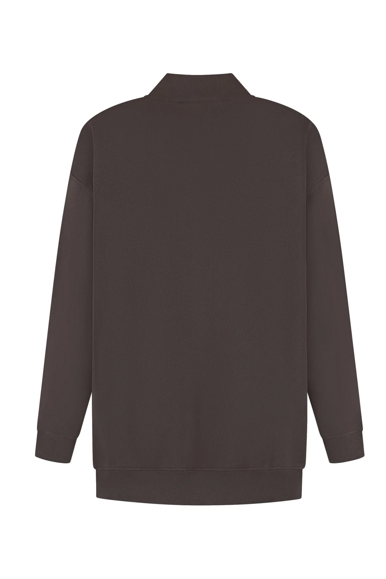 Fitness dames sweater bruin