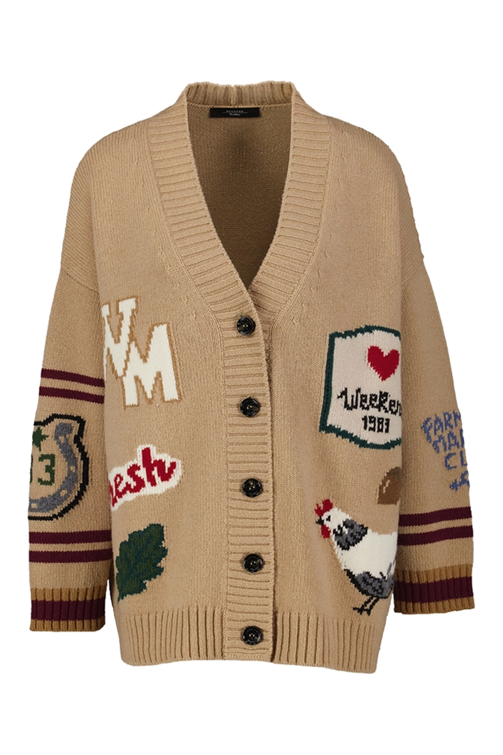 Dames vest bruin