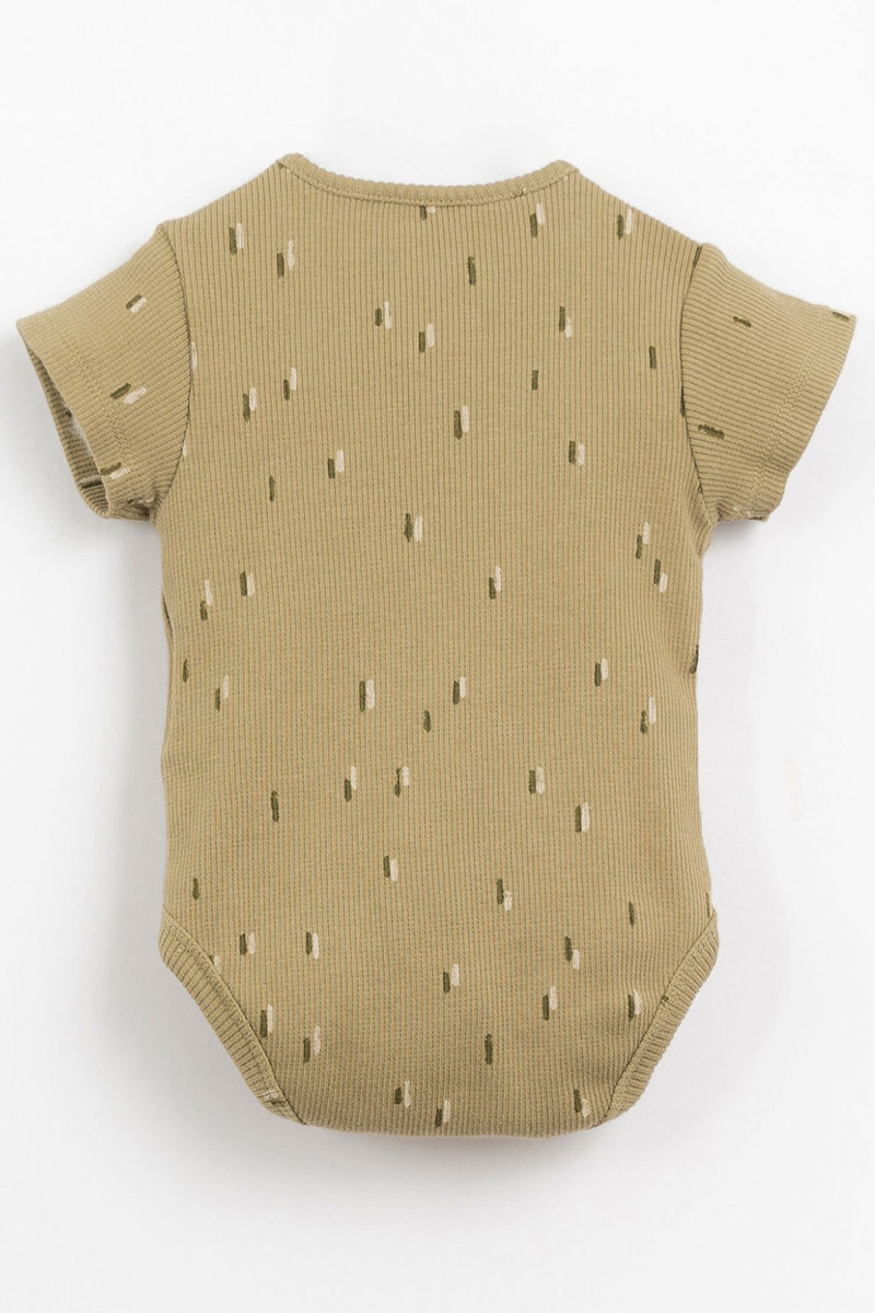 Baby romper korte mouw groen