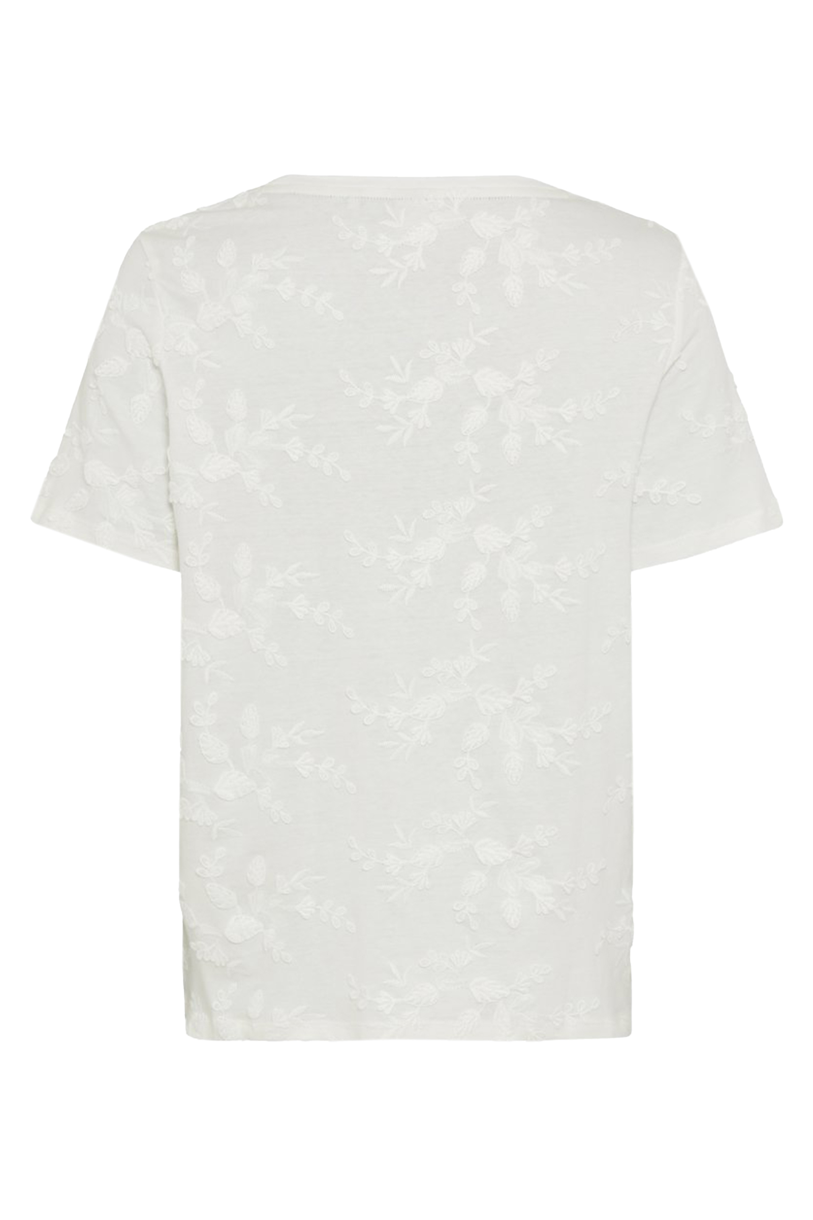 Dames t-shirt korte mouw ecru