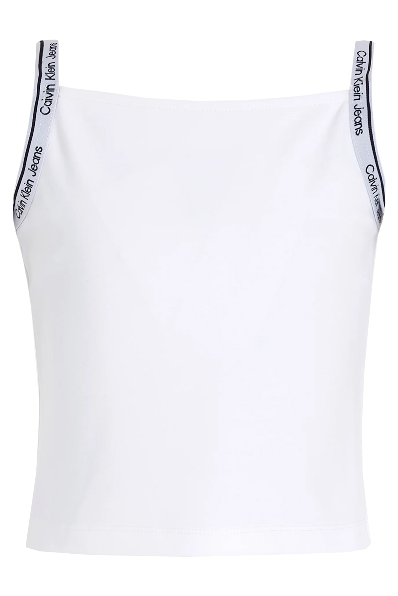 Calvin Klein Logo tape strap punto top Wit-1 1