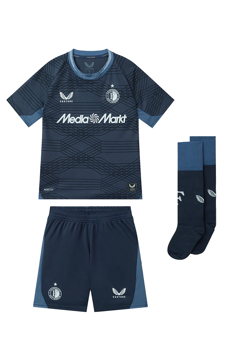 Voetbal jongens set blauw