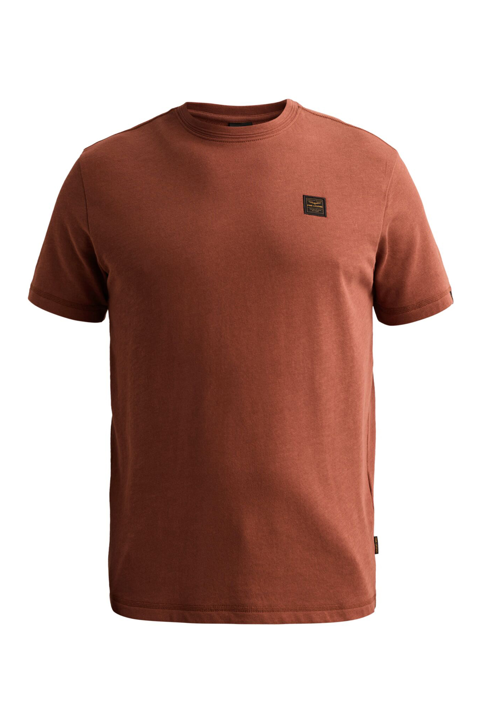 Heren overhemd lm casual bruin