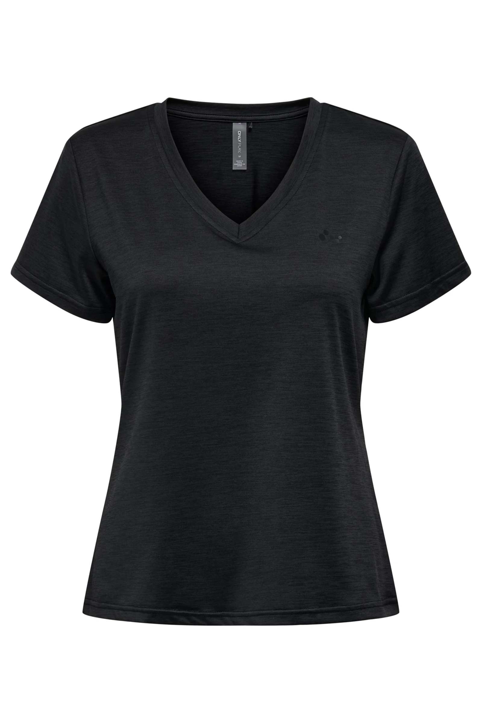 Fitness dames t-shirt km zwart