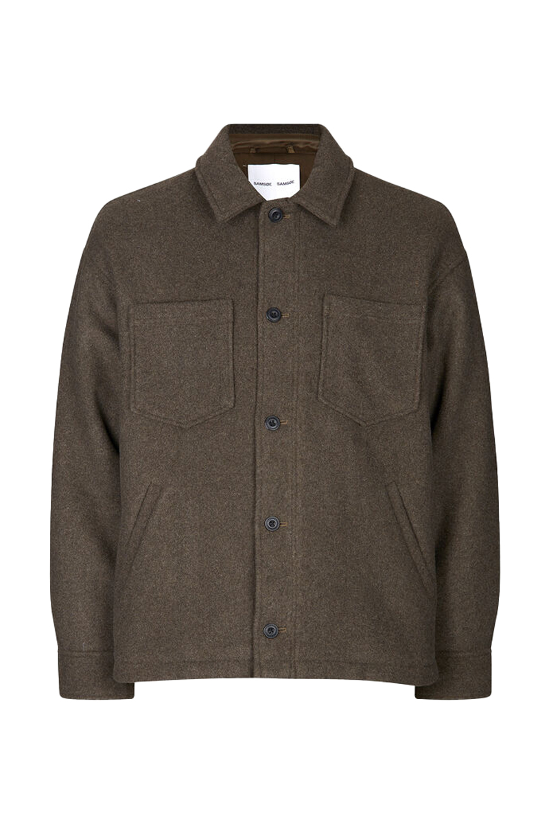 Samsøe Samsøe PALLY SHIRT JACKET bruin/beige-1 1
