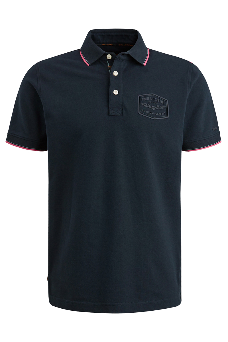 PME Legend Short sleeve polo Stretch pique package Blauw-2 1