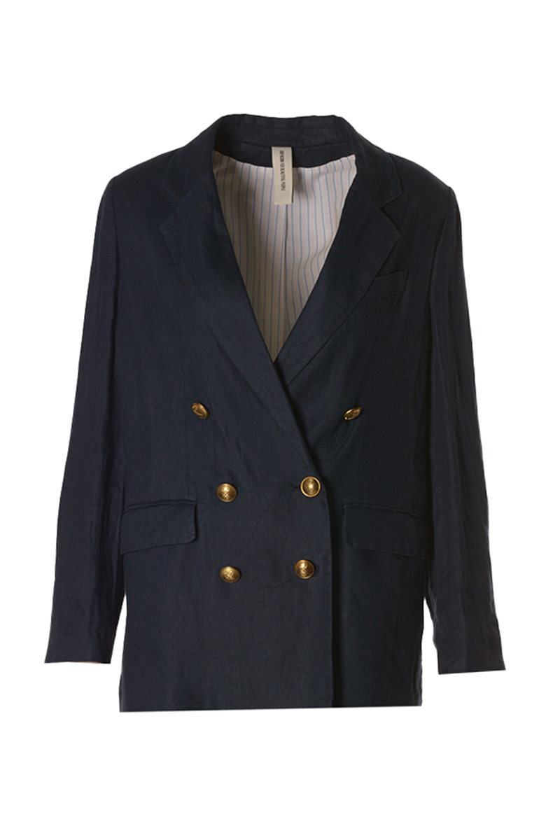 Dames blazer blauw