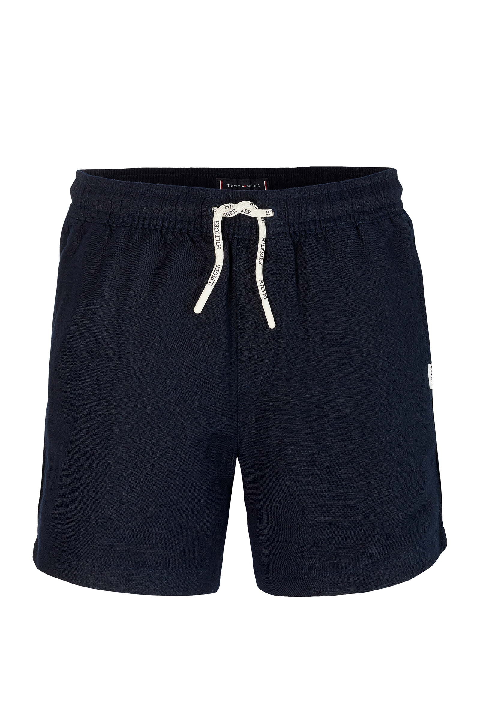 Tommy Hilfiger Linen viscose short Blauw-1 1