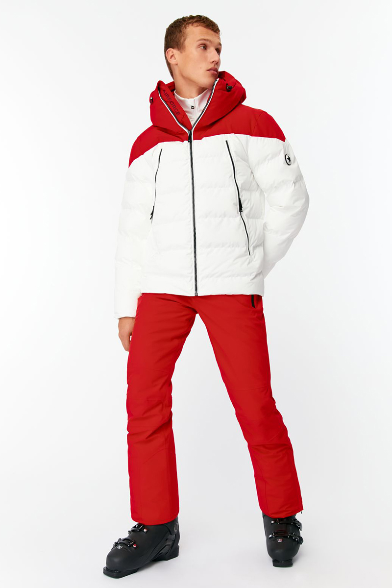 Wintersport heren jack wit