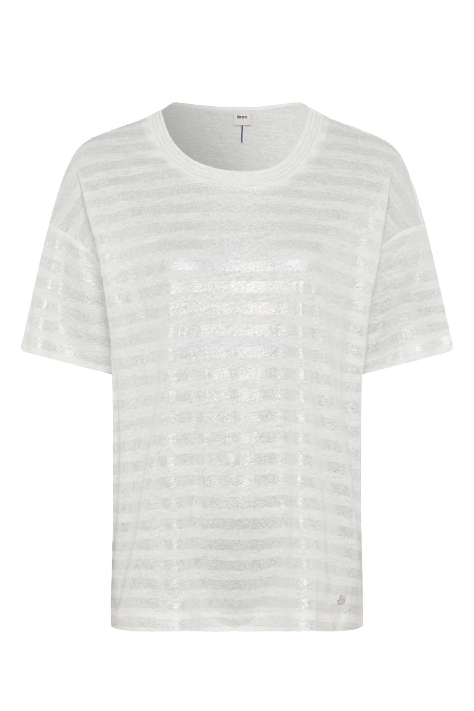 Dames t-shirt korte mouw ecru