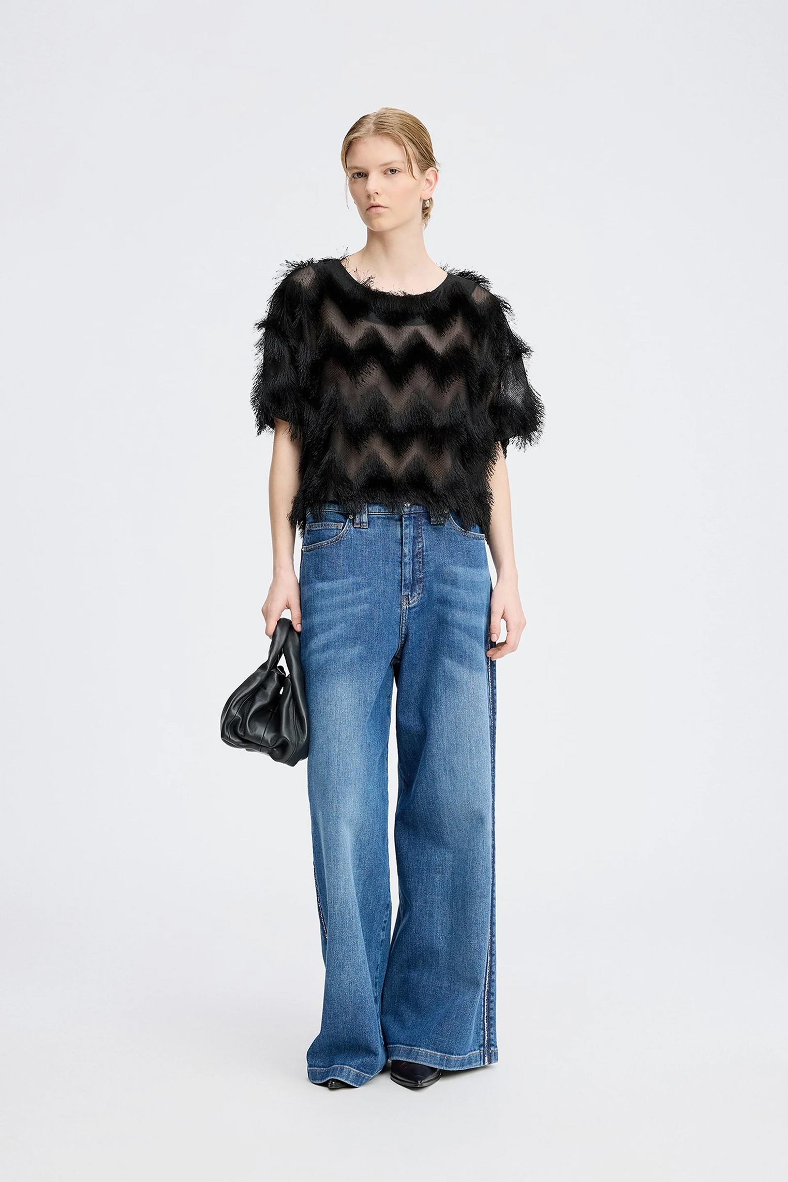 Dames top zwart