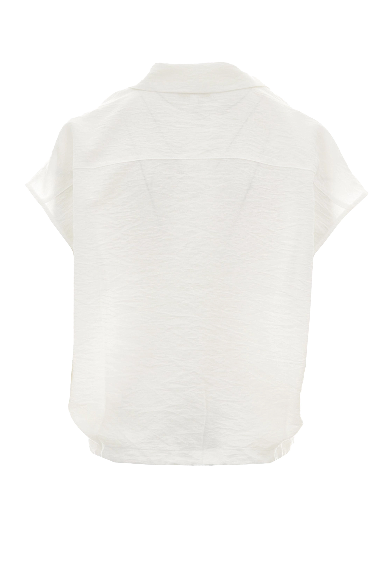 Dames blouse korte mouw wit