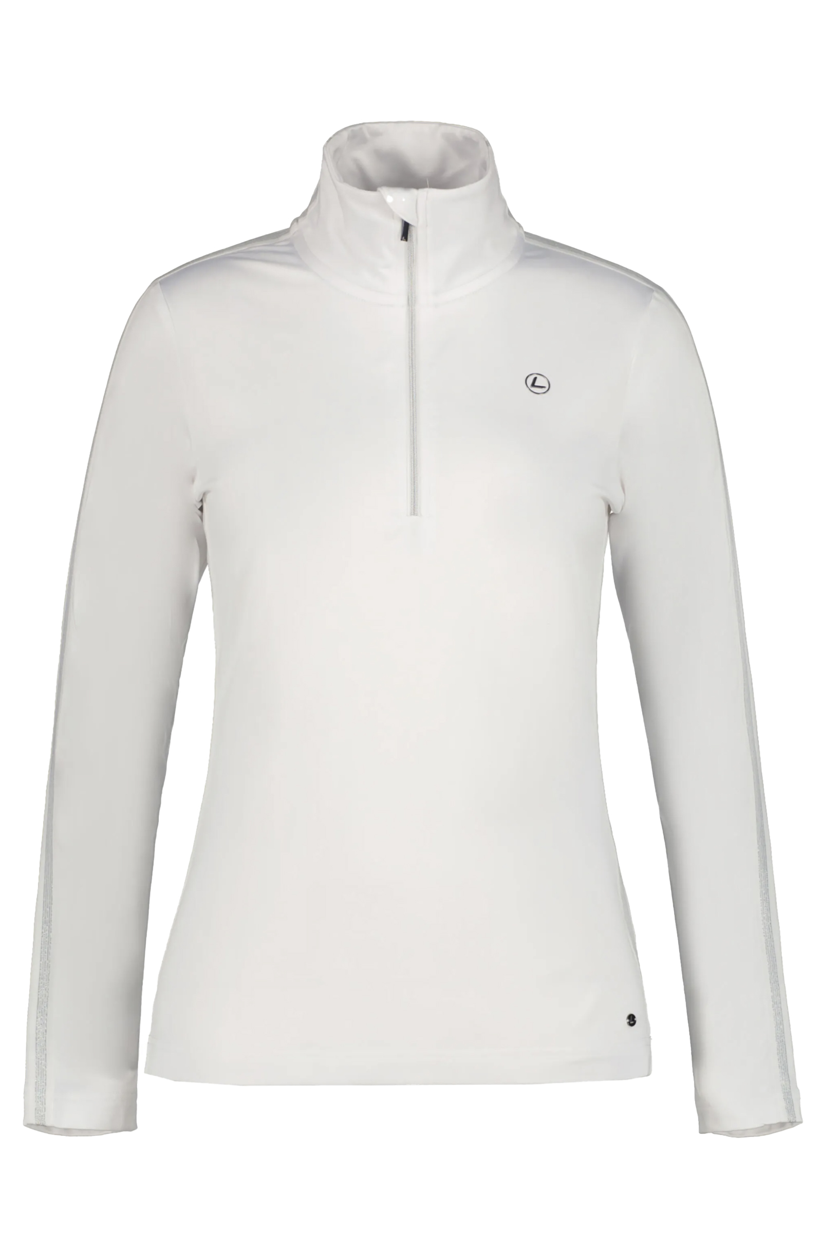 Wintersport dames pully+rits wit