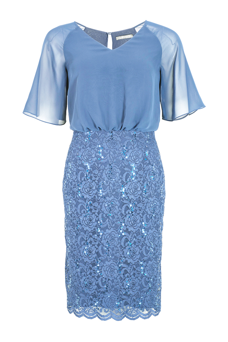 Dames jurk blauw