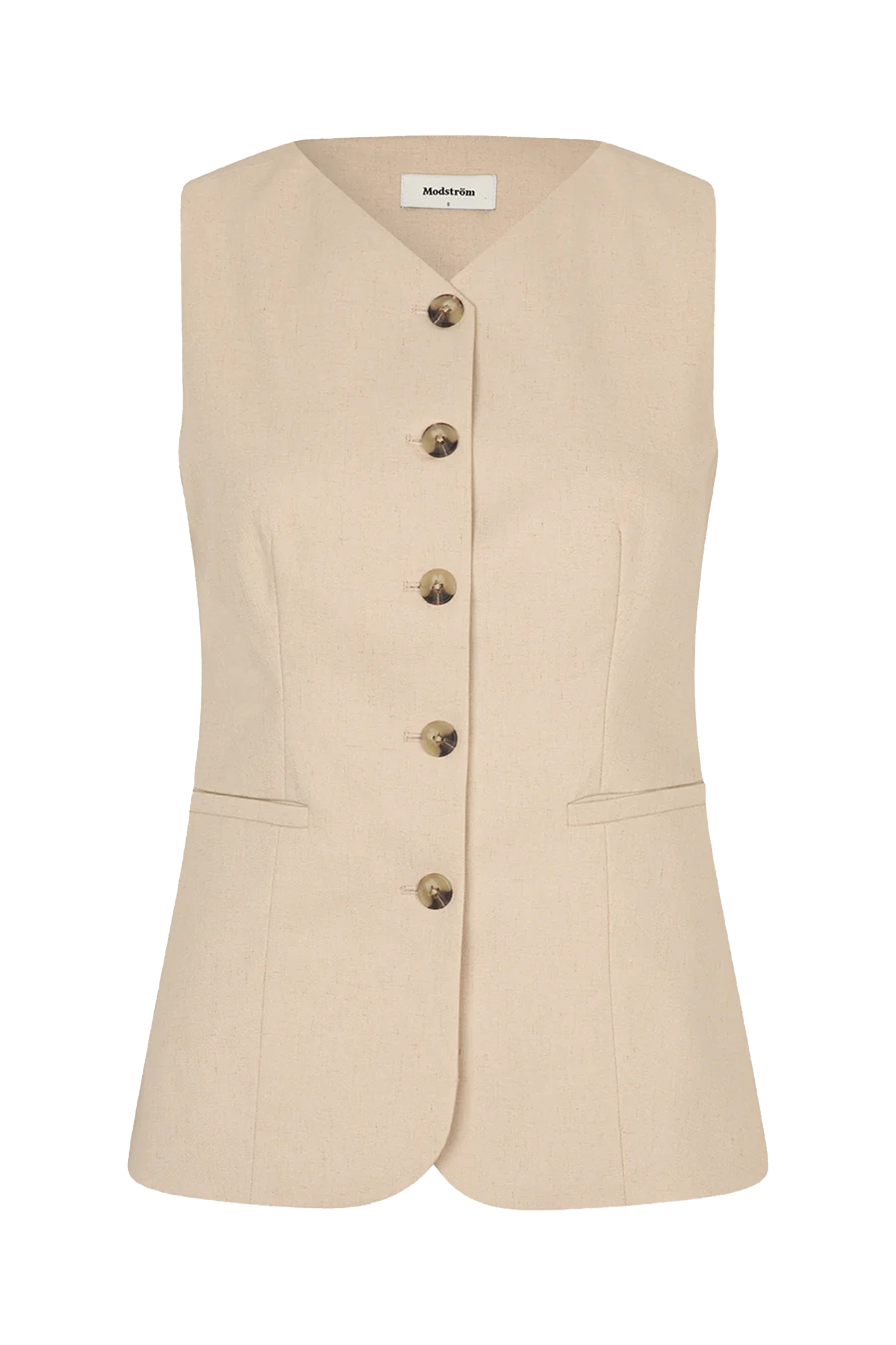 Modström Norma top bruin/beige-1 1