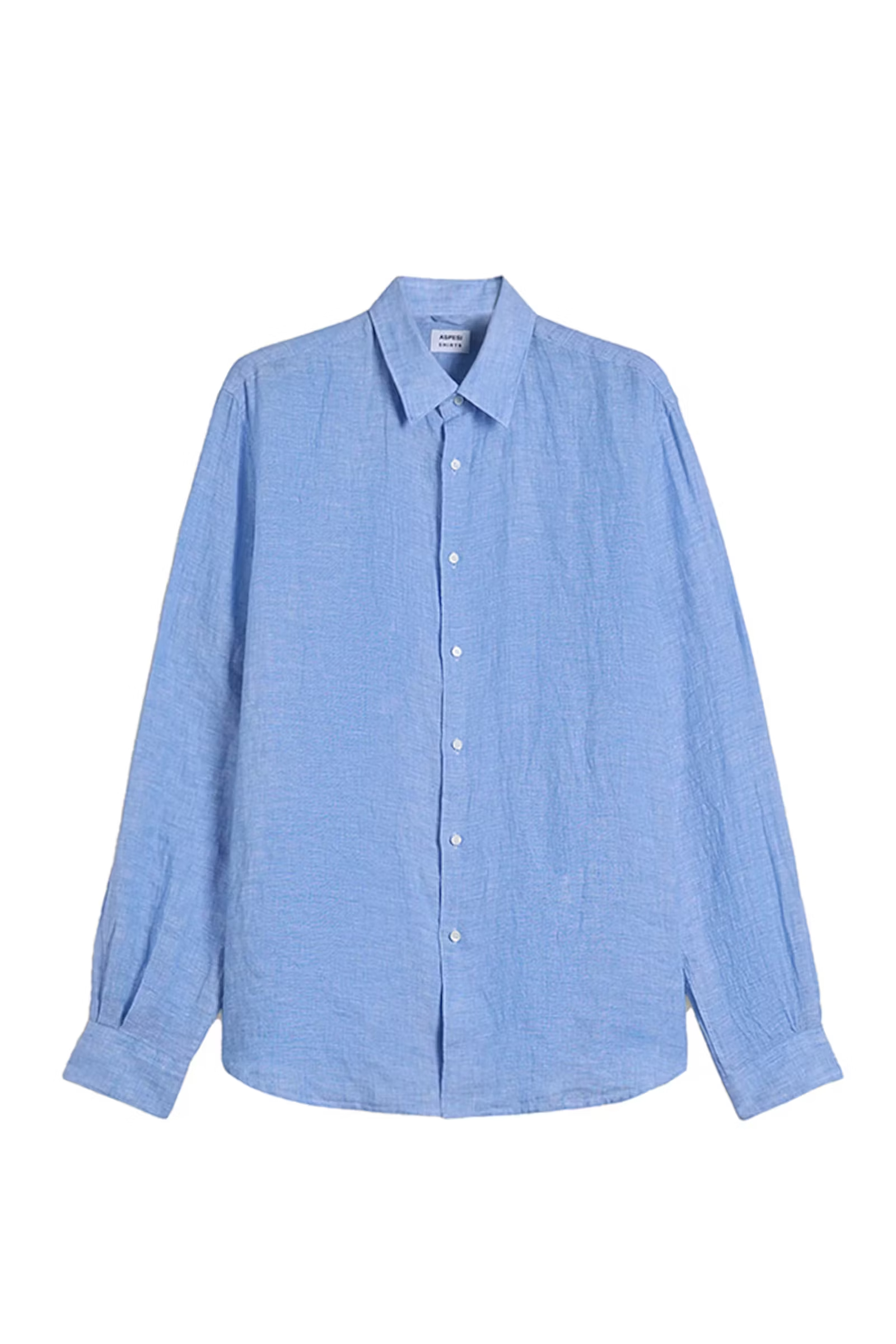 Heren overhemd lm dressual blauw