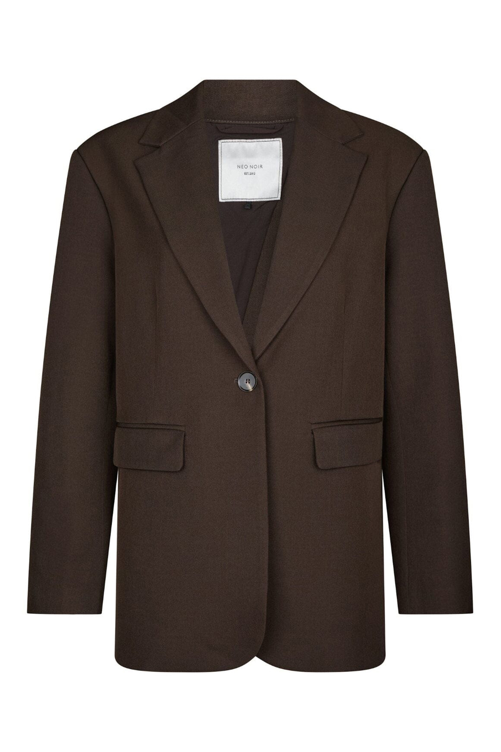 Dames blazer bruin