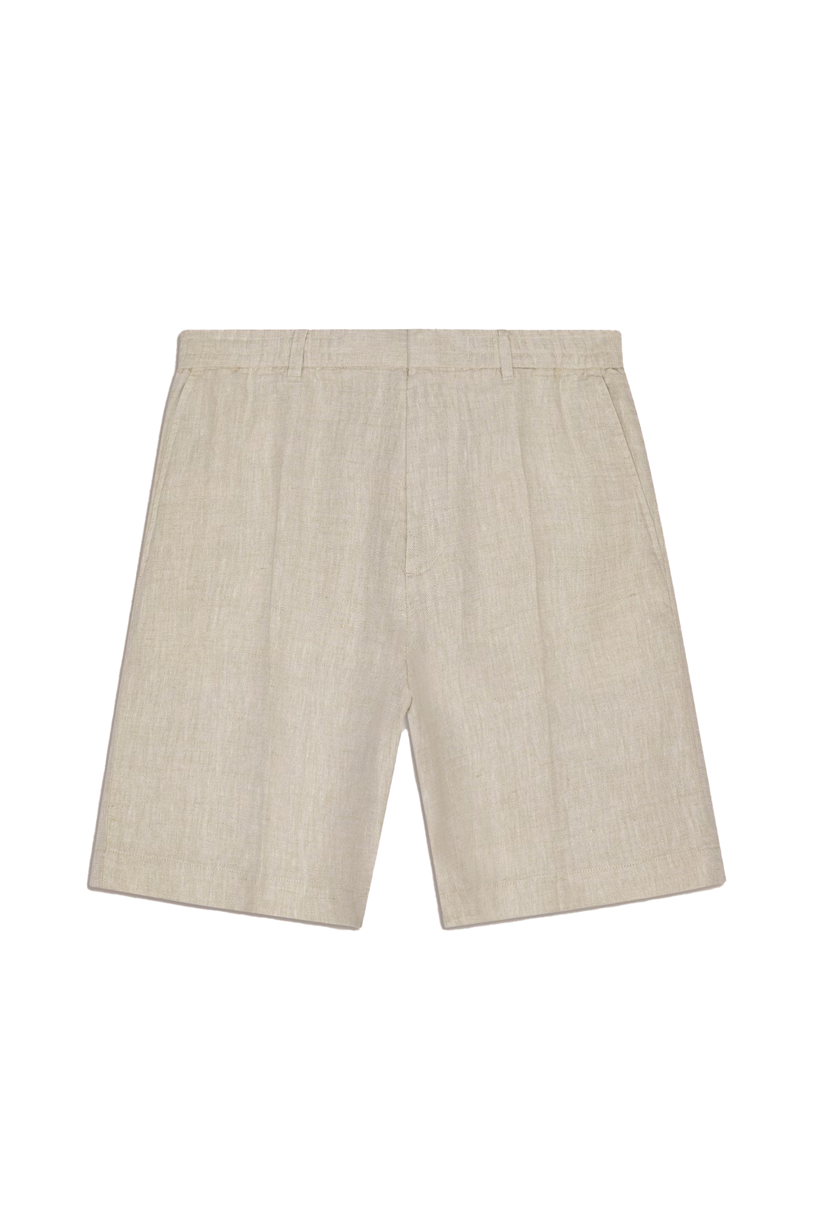 Heren short ecru