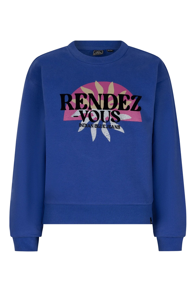 Meisjes sweater blauw