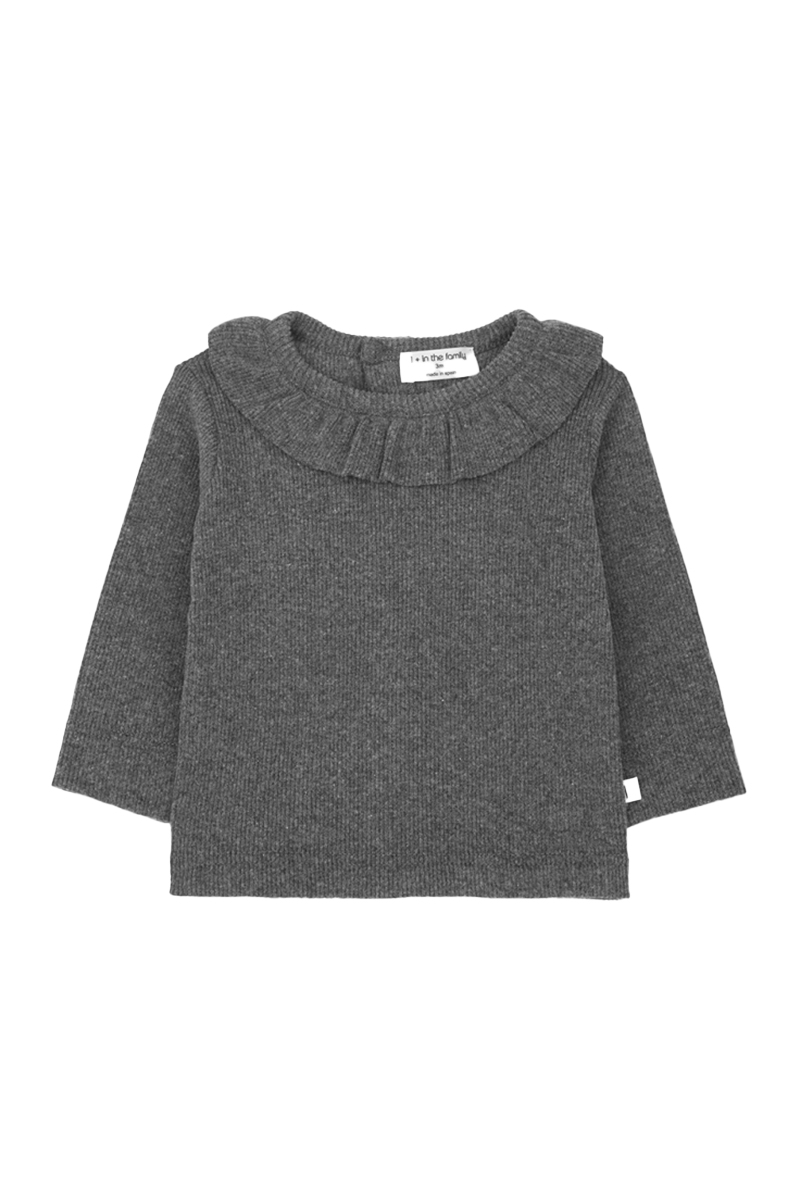 Baby t-shirt lange mouw grijs