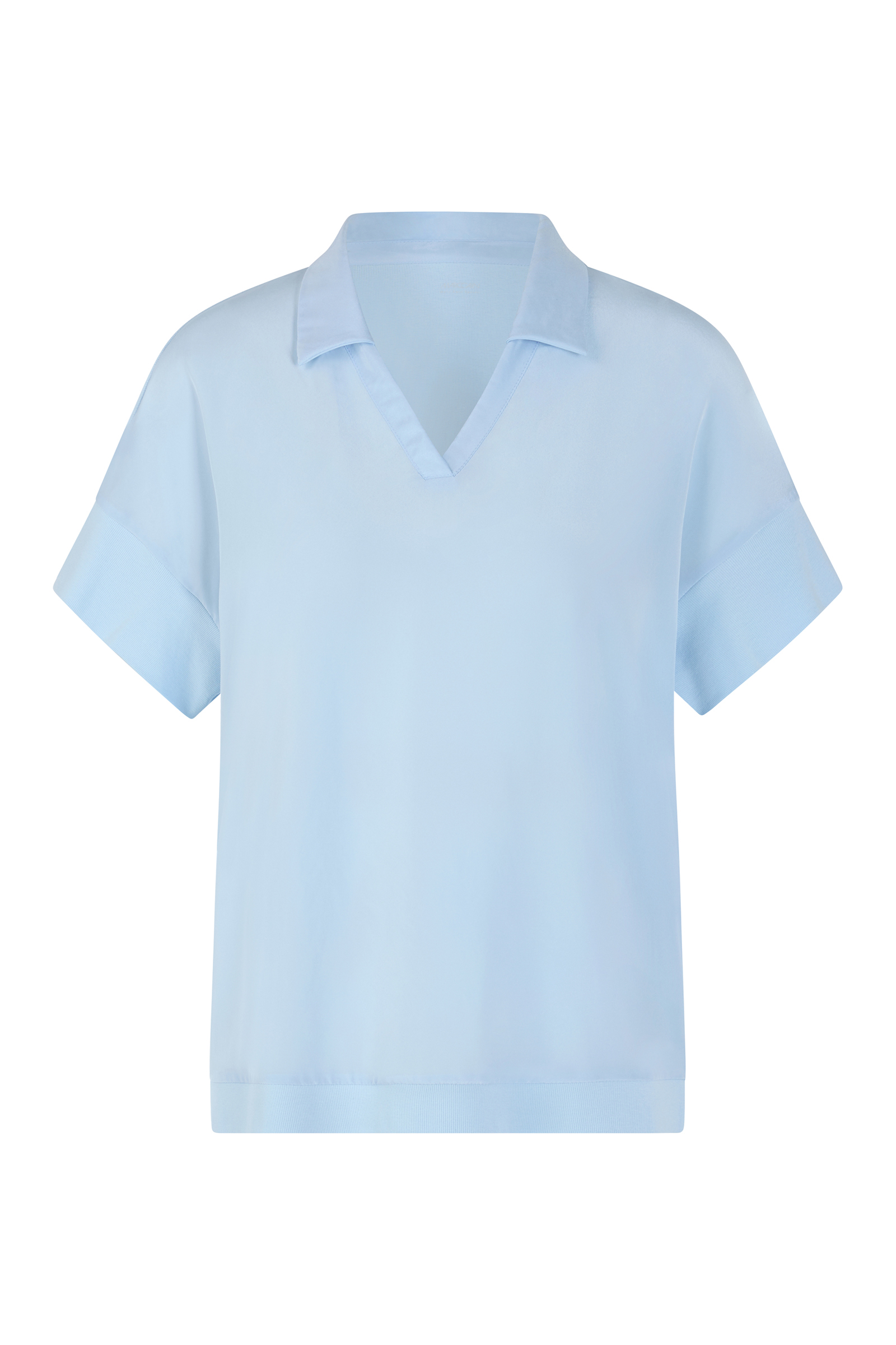 Dames blouse lange mouw blauw