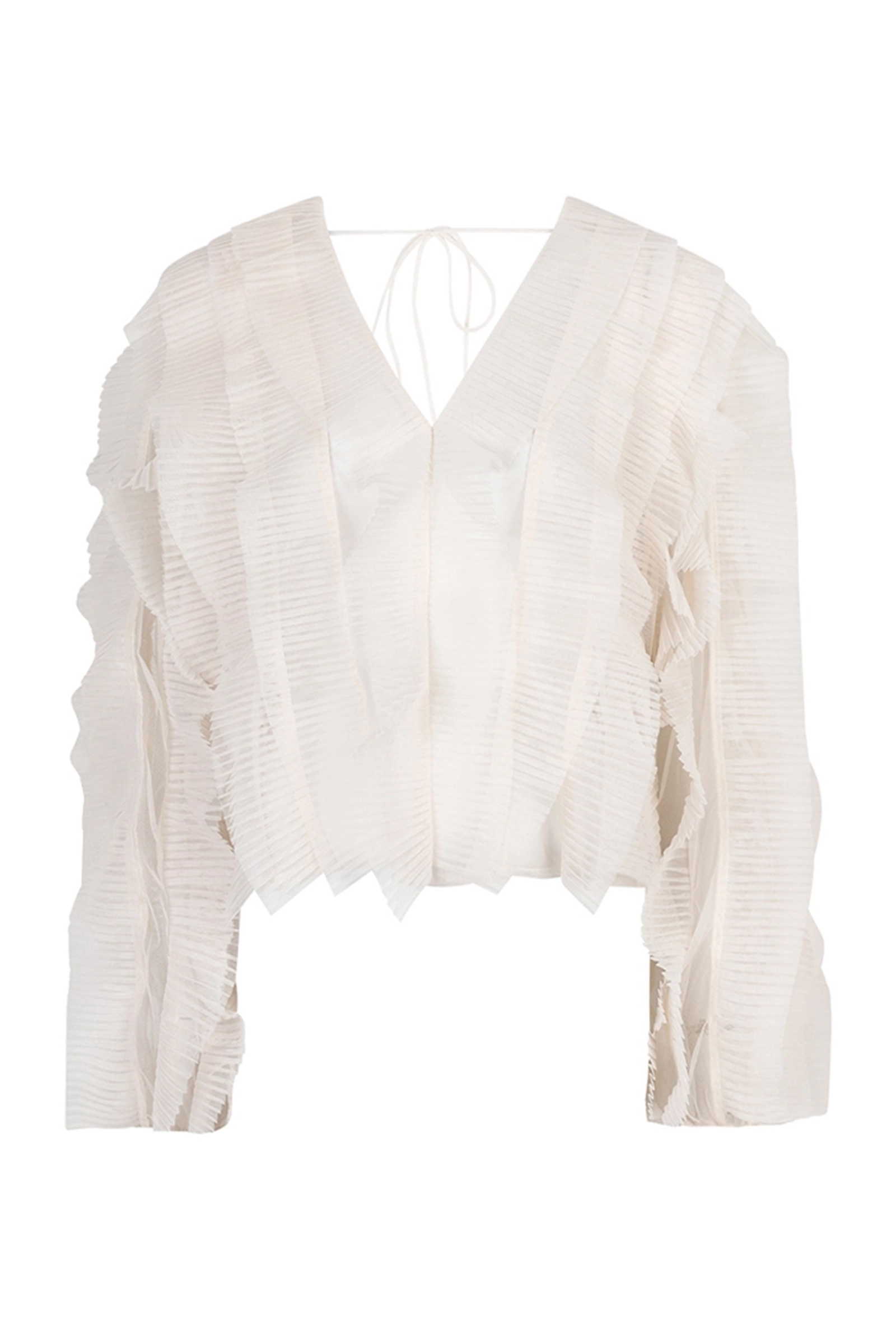 Dames top ecru