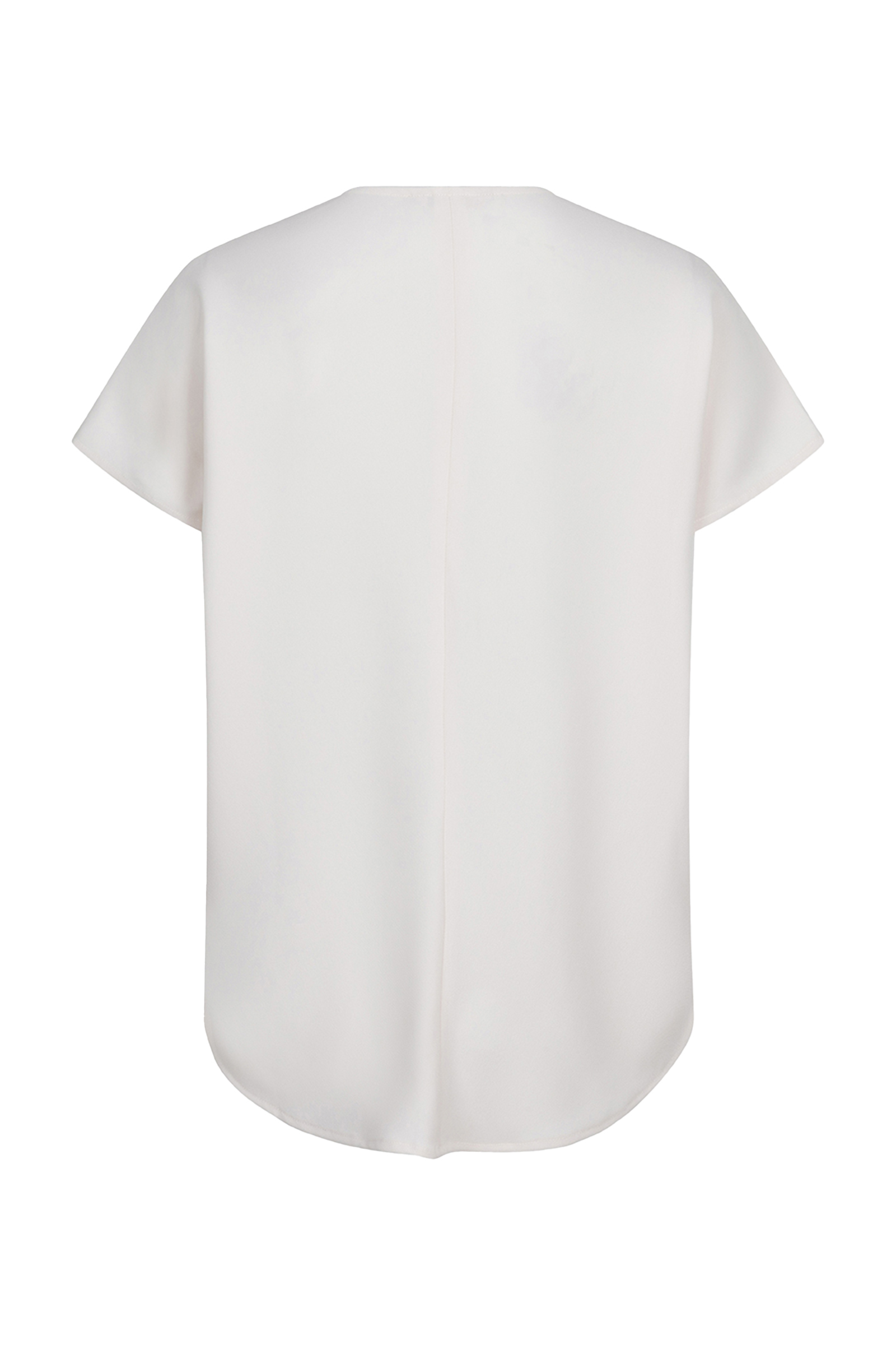 Dames blouse korte mouw ecru